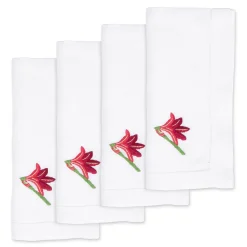 Chefanie Amaryllis Dinner Napkins (4) New
