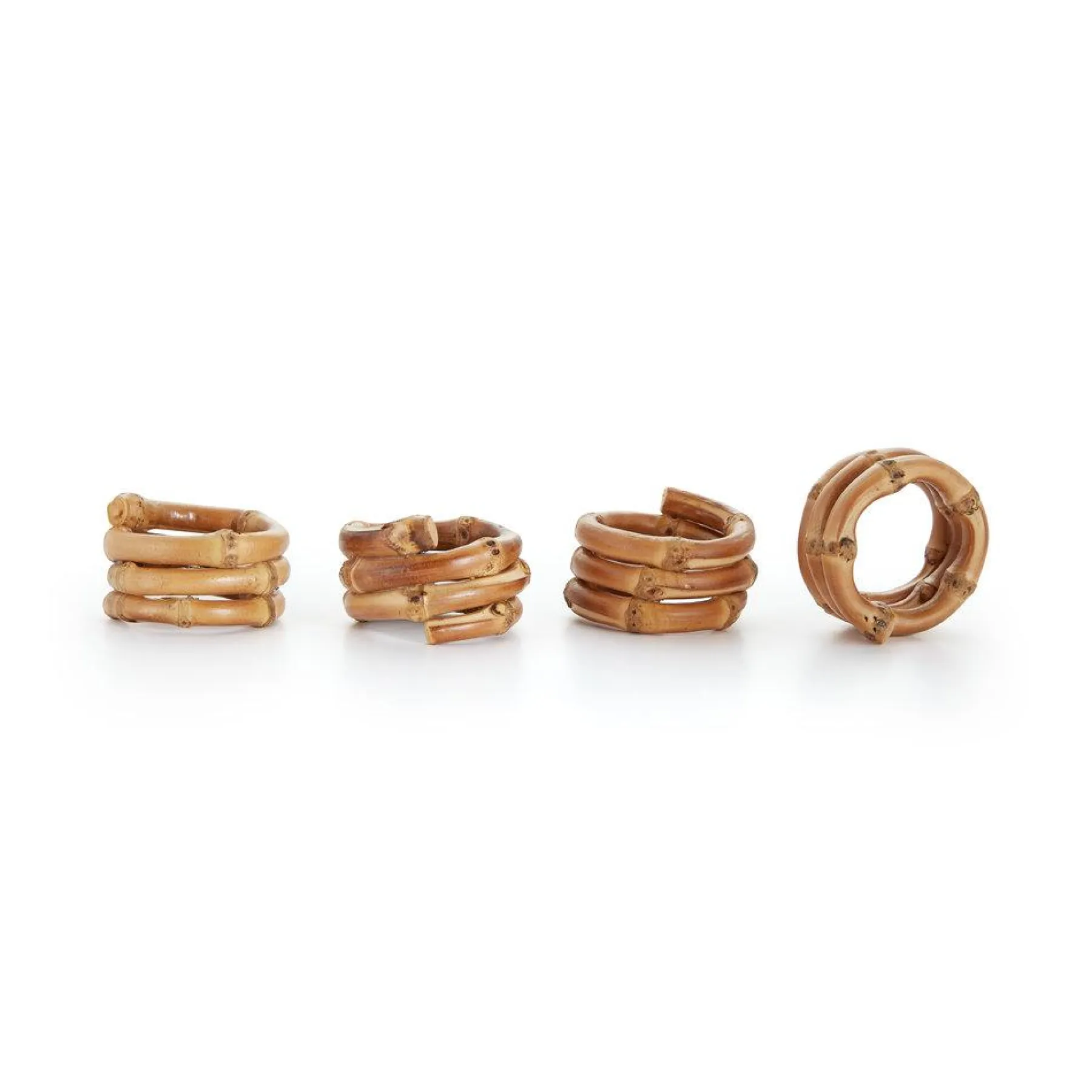 Chefanie Bamboo Napkin Rings (4) Hot