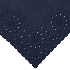Chefanie Blue Eyelet Dinner Napkins (4) Clearance