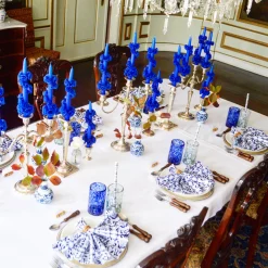 Chefanie Blue Flower Candle Outlet