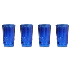Chefanie Blue Highball Glasses (4) Clearance