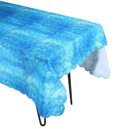 Chefanie Blue Marble Tablecloth Online