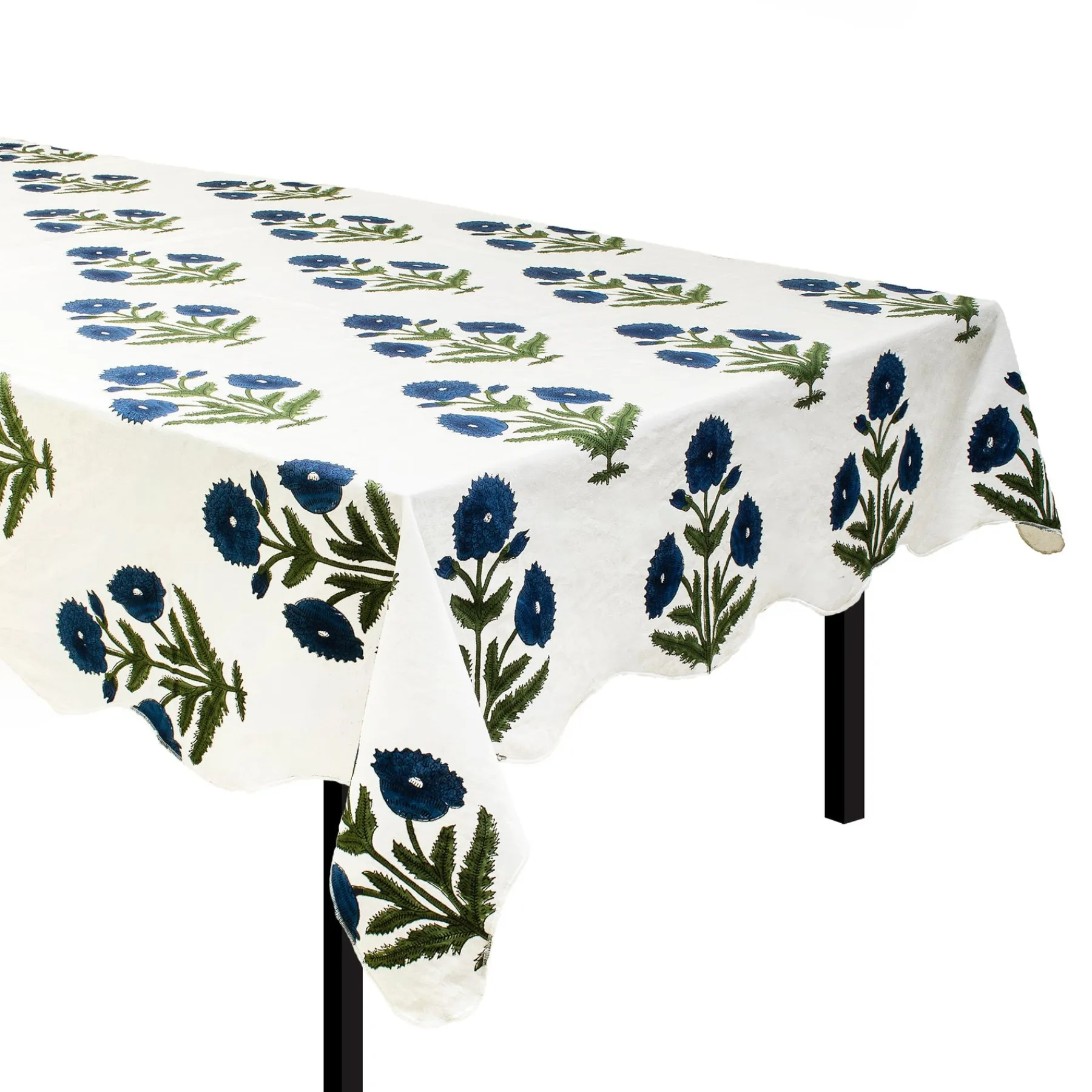 Chefanie Blue Poppy Tablecloth Outlet