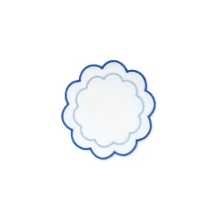 Chefanie Blue Scalloped Cocktail Napkins (4) Hot