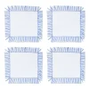 Chefanie Blue & White Fringe Cocktail Napkins (4) Clearance