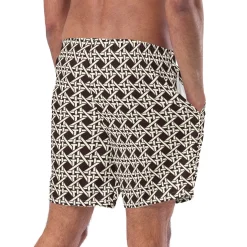 Chefanie Brown Cane Swim Trunks Best