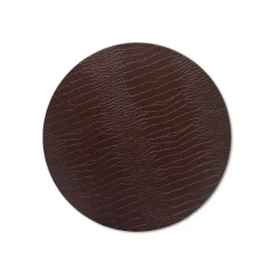 Chefanie Brown Circle Embossed Placemat Hot