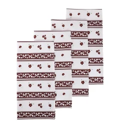 Chefanie Brown Stripe Napkins (4) Discount
