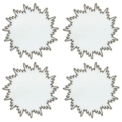 Chefanie Brown Sunburst Cocktail Napkins (4) Outlet