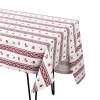 Chefanie Burgundy Stripe Tablecloth
