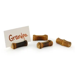 Chefanie Burnt Bamboo Placecard Holders (4) Best