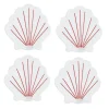 Chefanie Coral Coquilles Cocktail Napkins (4) New