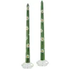 Chefanie Crazy Daisy Patterned Tapers (2) Outlet