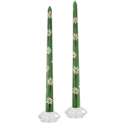 Chefanie Crazy Daisy Patterned Tapers (2) Outlet