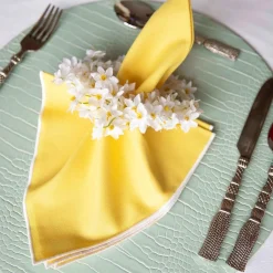 Chefanie Daffodil Napkin Rings (4) Clearance