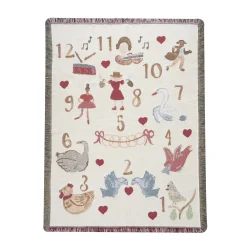 Chefanie 12 Days of Christmas Blanket Online