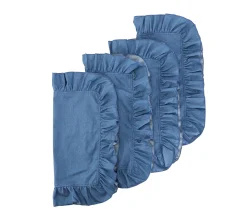 Chefanie Denim Napkins With Ruffled Edge (4) Discount