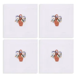 Chefanie Flower Basket Cocktail Napkins (4) Discount
