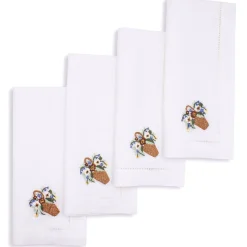 Chefanie Flower Basket Dinner Napkins (4)