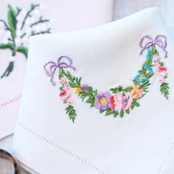 Chefanie Flower Garland Dinner Napkins (4) Sale