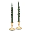 Chefanie Forest Green Baroque Tapers (2) New