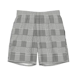 Chefanie Glen Plaid Swim Trunks Hot