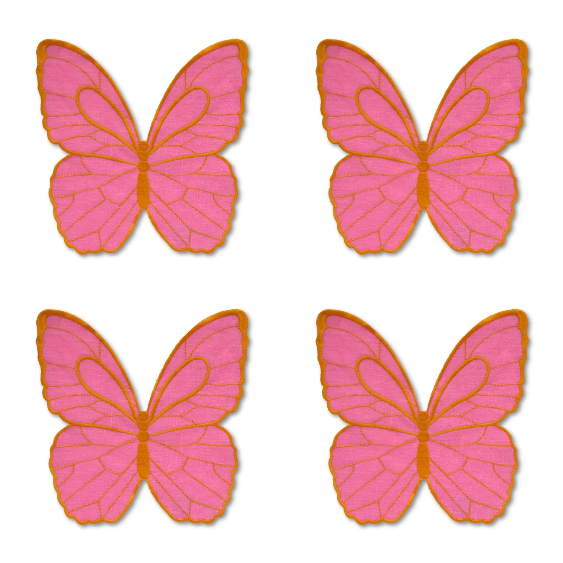 Chefanie Golden Butterfly Cocktail Napkins (4) Sale