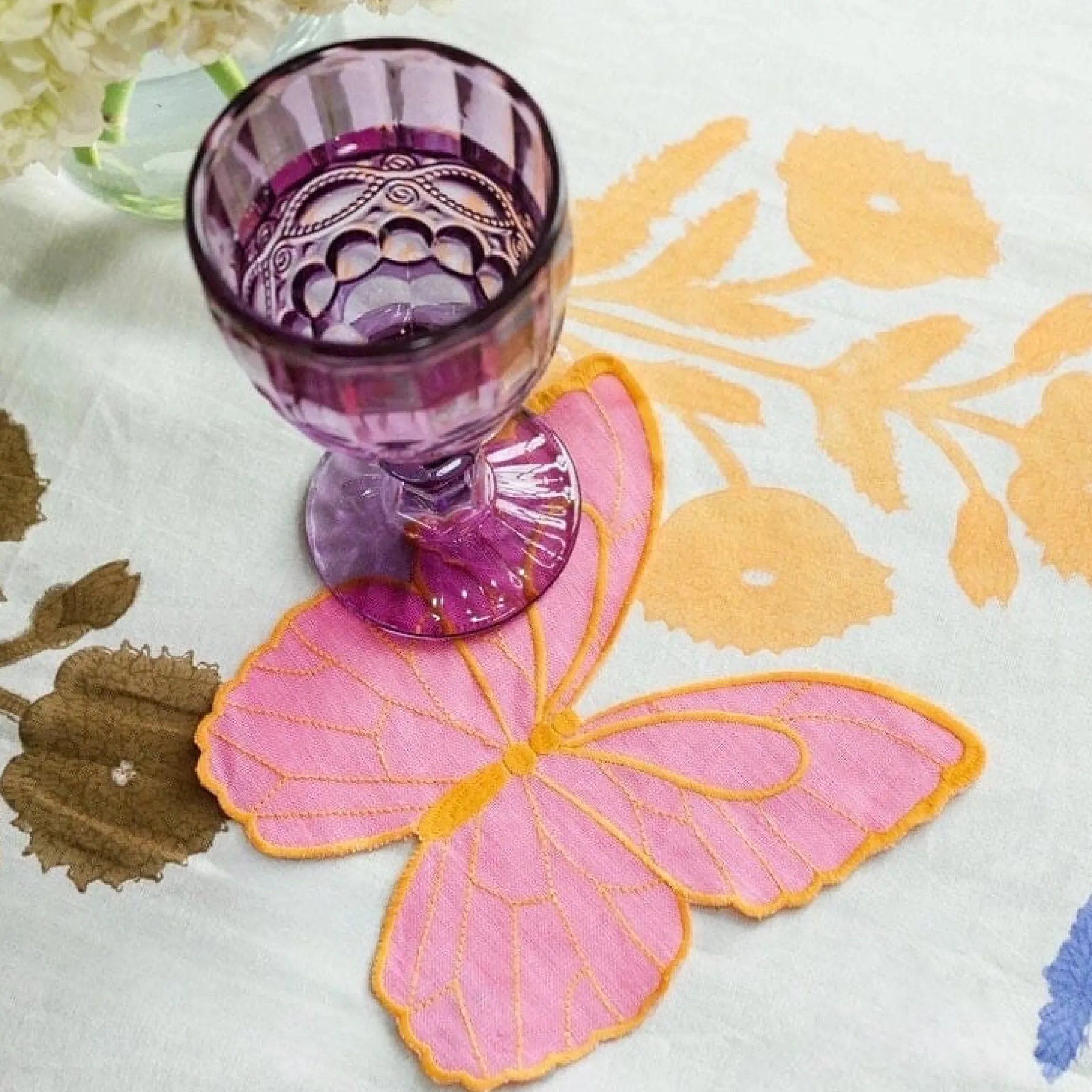 Chefanie Golden Butterfly Cocktail Napkins (4) Sale