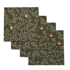 Chefanie Green Branch Napkins (4) Clearance