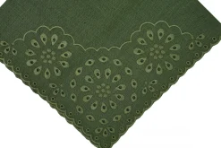 Chefanie Green Eyelet Dinner Napkins (4) Clearance