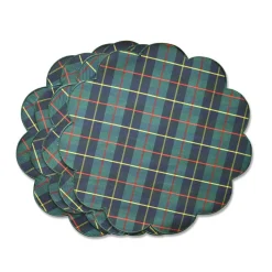 Chefanie Green Plaid Placemats (4) New