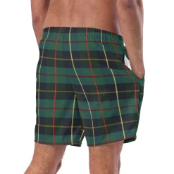 Chefanie Green Plaid Swim Trunks Sale