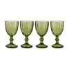 Chefanie Green Tulip Stem Glasses (4) Online