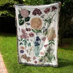 Chefanie Knitted Flower Blanket Discount