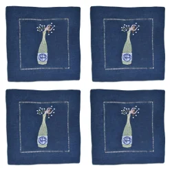 Chefanie Midnight Champagne Girl Cocktail Napkins (4) Online