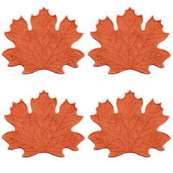 Chefanie Orange Leaf Cocktail Napkins (4) Clearance