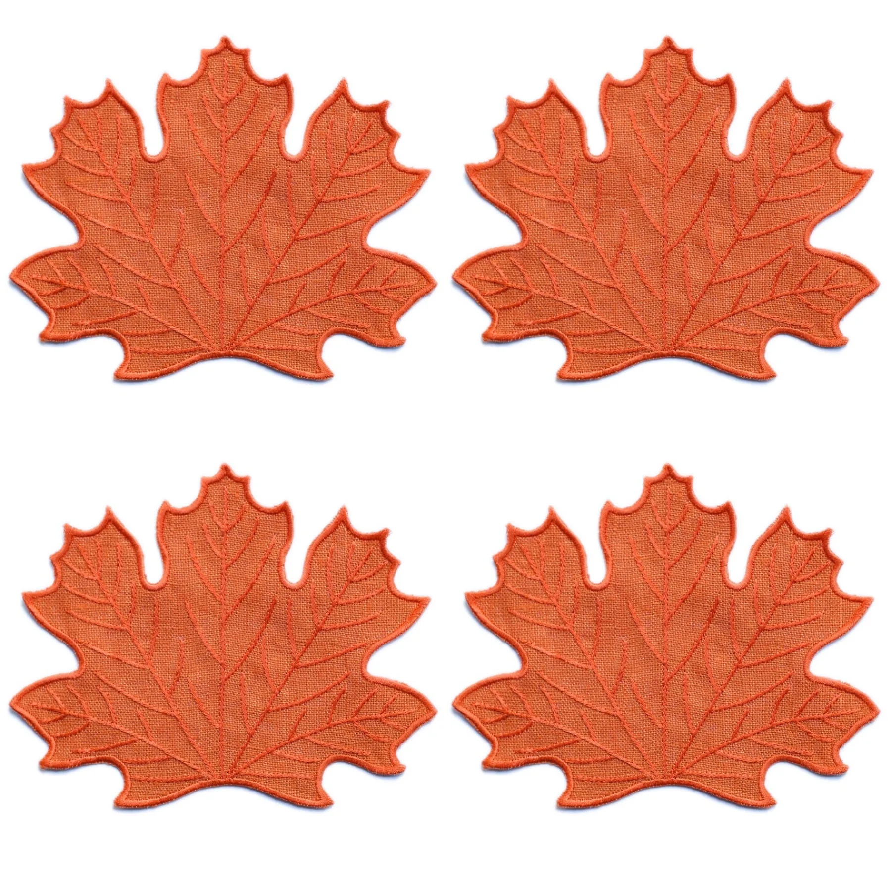 Chefanie Orange Leaf Cocktail Napkins (4) Clearance