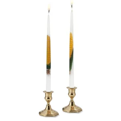Chefanie Painted Corn Taper Candles (2) Online