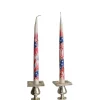Chefanie Painted Flag Tapers (2) Clearance