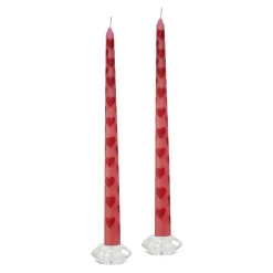 Chefanie Painted Heart Tapers (2) New