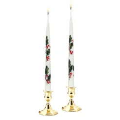 Chefanie Painted Holly Tapers (2) Sale