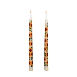 Chefanie Painted Sunflower Tapers (2) Online