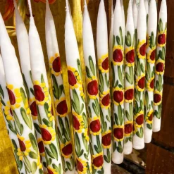Chefanie Painted Sunflower Tapers (2) Online
