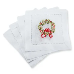Chefanie Pearl Wreath Cocktail Napkins (4) Online