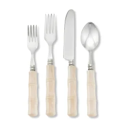 Chefanie Pearly White "Bamboo" Flatware Outlet