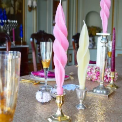 Chefanie Pink Feather Candles (2) Discount