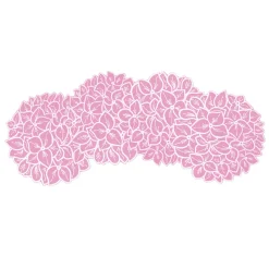 Chefanie Pink Hydrangea Cocktail Napkins (4) Outlet