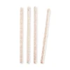 Chefanie Pink & White Ceramic Straws (4) Clearance