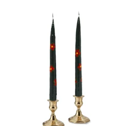 Chefanie Poinsettia Painted Tapers (2) Online