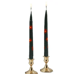 Chefanie Poinsettia Painted Tapers (2) Online